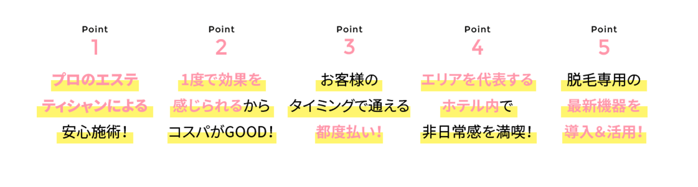 選ばれる理由